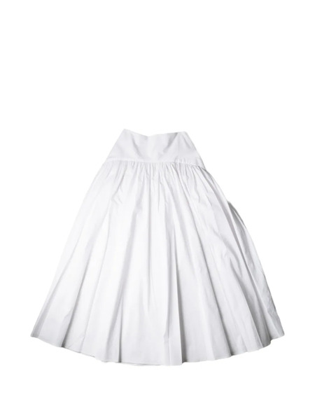  Staud Procida Ruffled Midi Skirt - White 