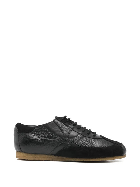  Stefan Cooke Leather Sneakers - Black 
