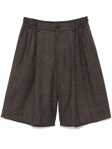  Stein Check-pattern Shorts - Brown 