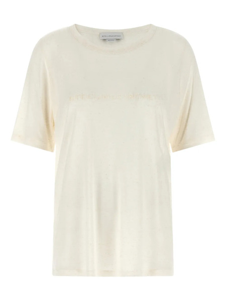  Stella Mccartney Beads Embroidery T-shirt - Neutrals 