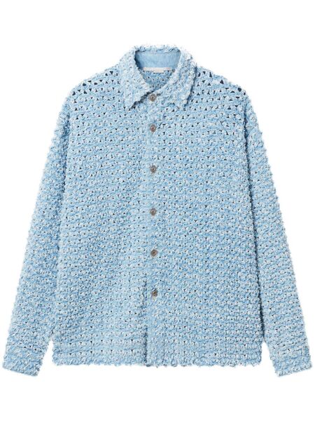  Stella Mccartney Bouclé Denim Shirt - Blue 