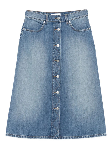  Stella Mccartney Button-front Denim Skirt - Blue 