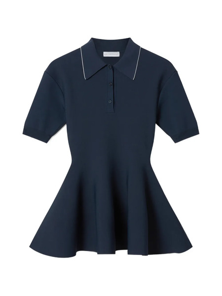  Stella Mccartney Button-placket Polo Top - Blue 