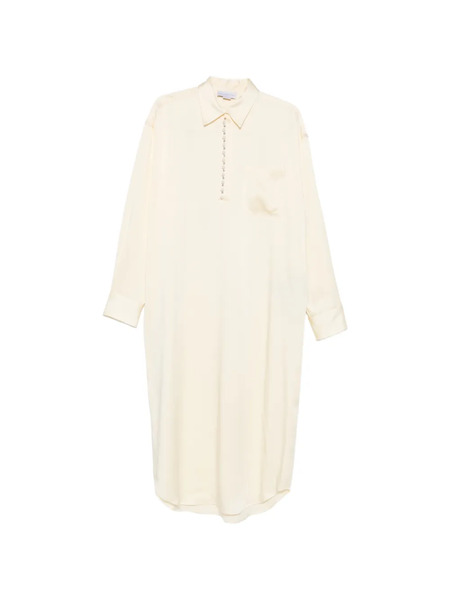  Stella Mccartney Button Pocket Midi Dress - Neutrals 