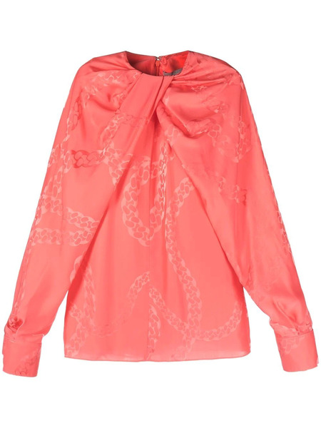  Stella Mccartney Chain-link Print Blouse - Pink 