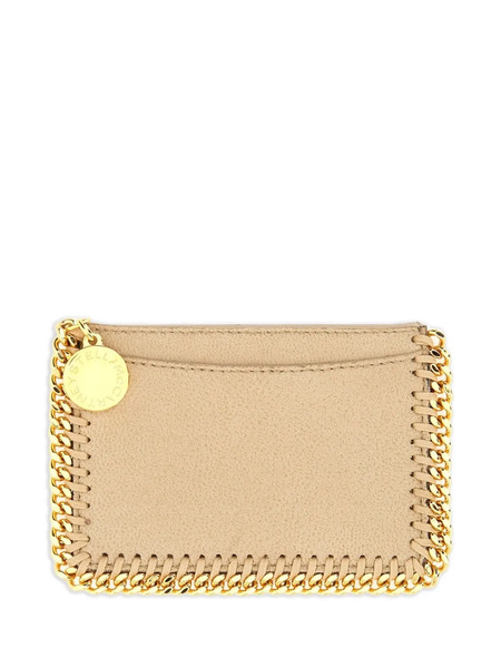  Stella Mccartney Chain-trim Card Holder - Neutrals 