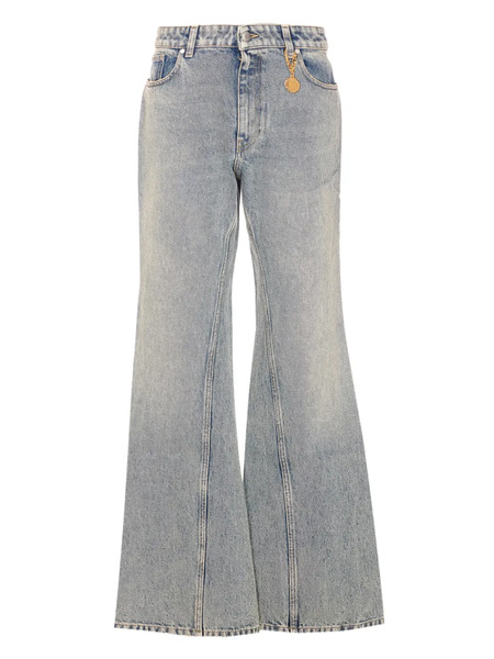  Stella Mccartney Charm-detail Bootcut Trousers - Blue 