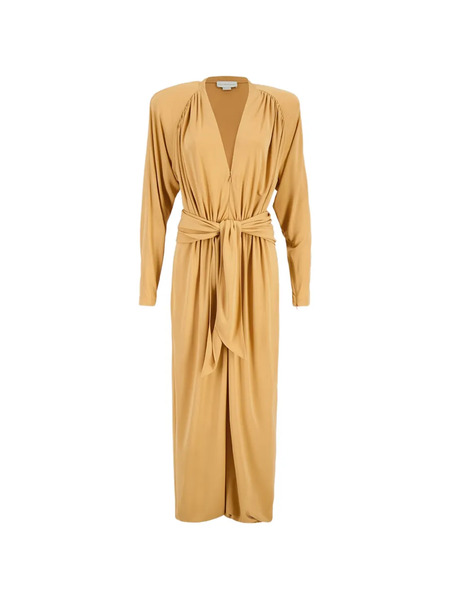  Stella Mccartney Crepe Long-sleeve Jumpsuit - Yellow 