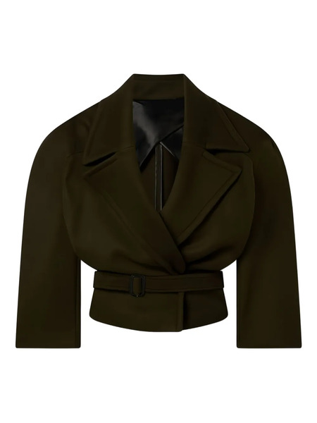  Stella Mccartney Cropped Belted Jacket - Green 