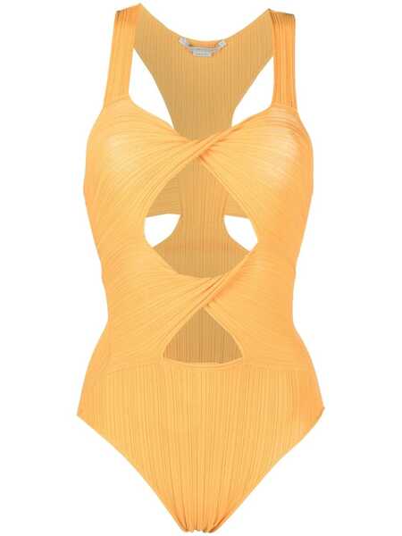  Stella Mccartney Cut-out Knit Bodysuit - Orange 