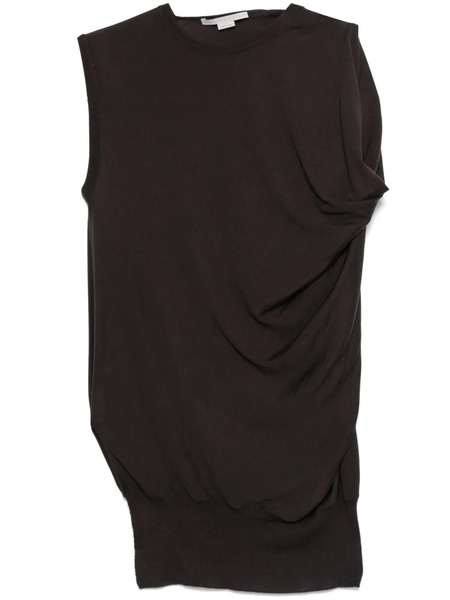  Stella Mccartney Draped Knit Top - Brown 