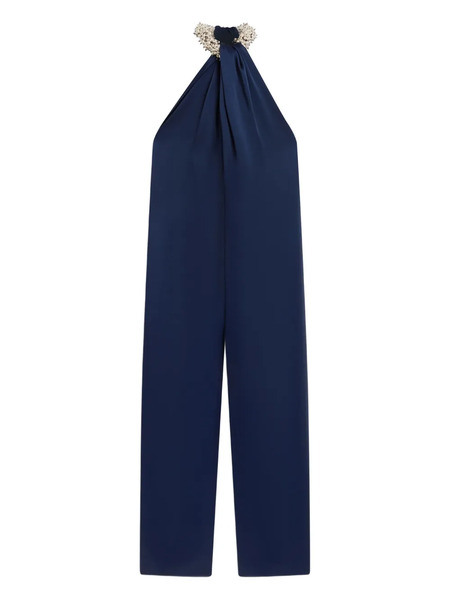  Stella Mccartney Embellished Halterneck Jumpsuit - Blue 