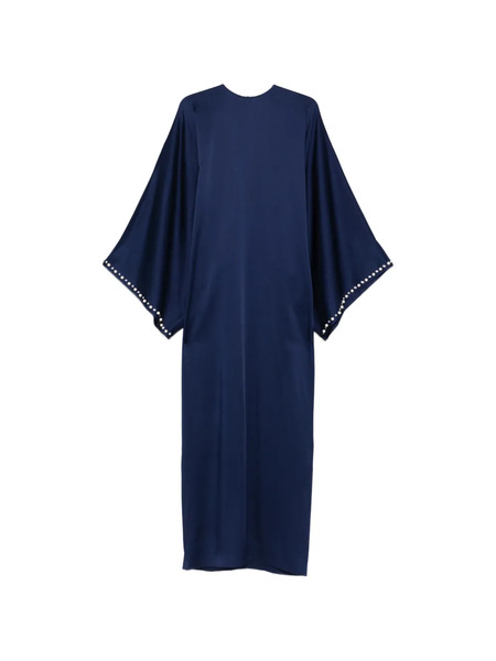  Stella Mccartney Embellished-sleeve Maxi Dress - Blue 