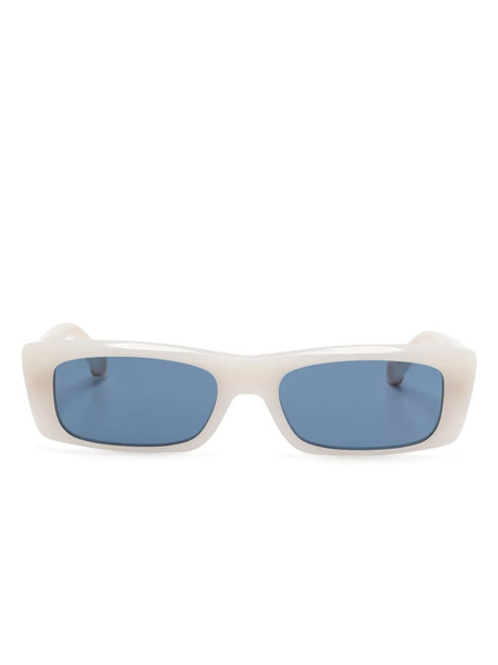  Stella Mccartney Eyewear Rectangular-frame Sunglasses - White 