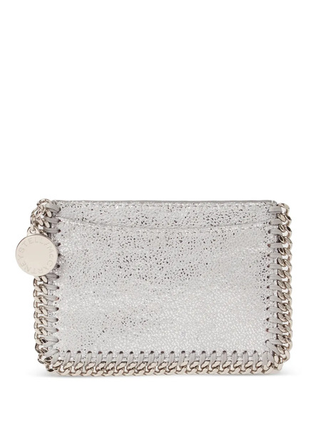  Stella Mccartney Falabella Chain-embellished Card Holder - Silver 
