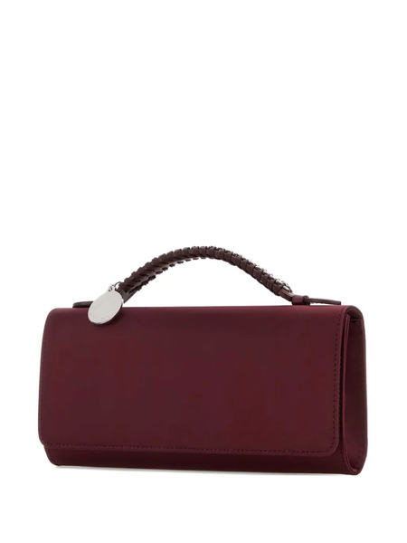  Stella Mccartney Falabella Satin Braided-handle Tote - Red 