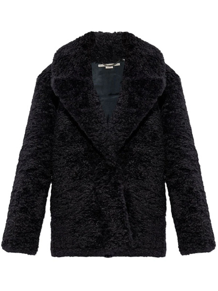  Stella Mccartney Faux-shearling Single-breasted Jacket - Black 