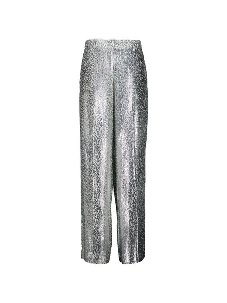  Stella Mccartney Fil-coupé Trousers - Silver 