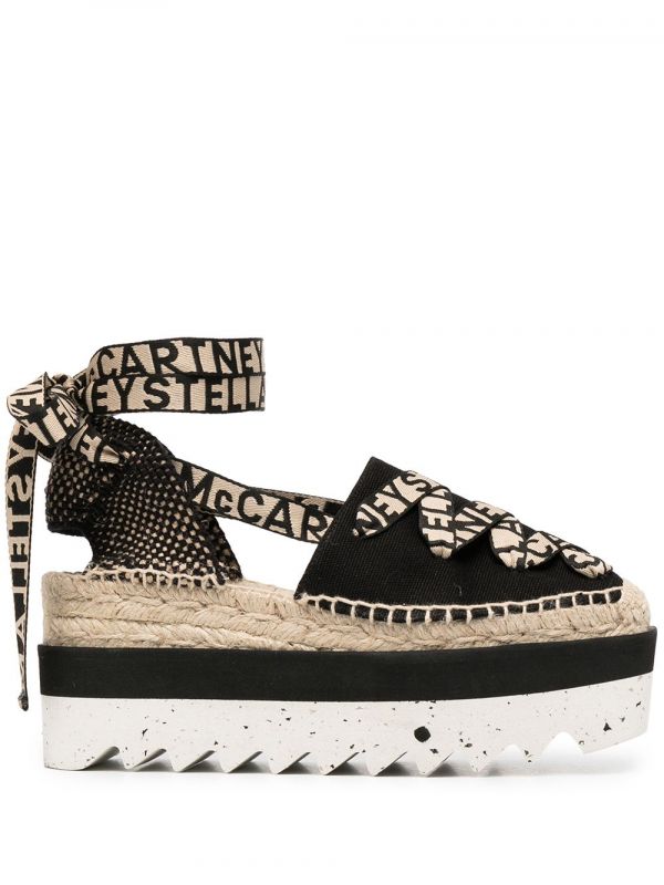  Stella Mccartney Gaia Platform Espadrilles - Black 