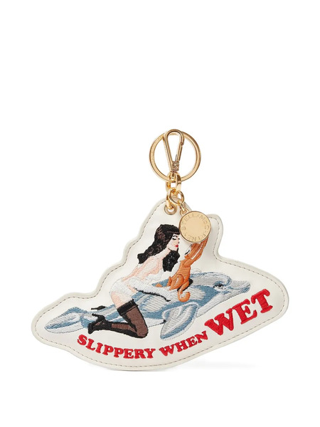  Stella Mccartney Graphic Keyring - Neutrals 