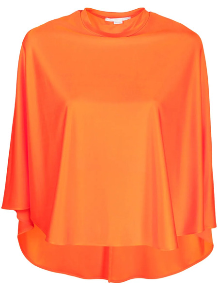  Stella Mccartney High-low Draped Blouse - Orange 