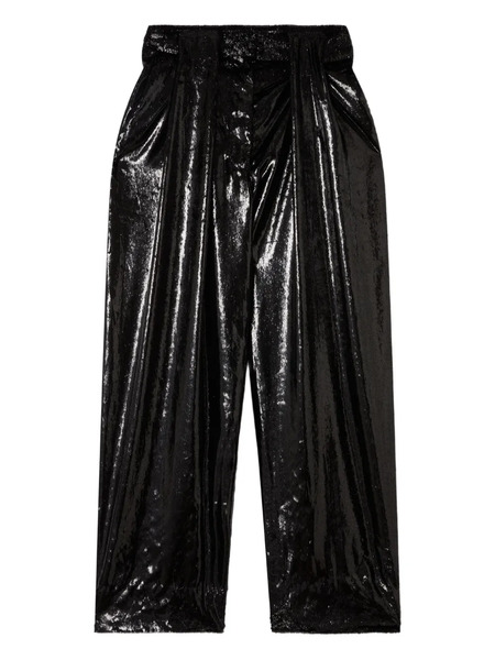  Stella Mccartney High-shine Trousers - Black 