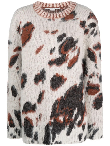  Stella Mccartney Horse Brushed Jaquard Jumper - Neutrals 
