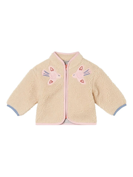  Stella Mccartney Kids Bird Appliqué Jacket - Neutrals 