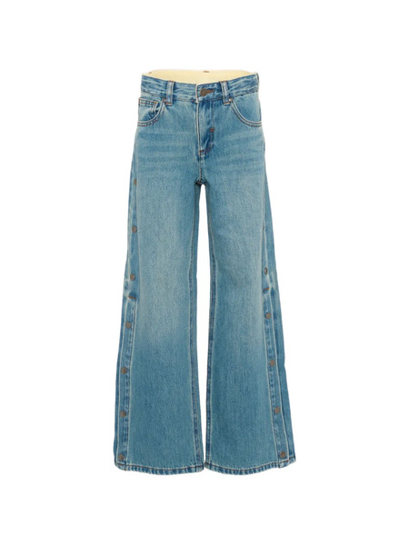  Stella Mccartney Kids Button Wide-leg Jeans - Blue 