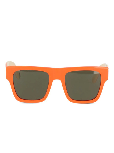  Stella Mccartney Kids Chain-detail Square-frame Sunglasses - Orange 