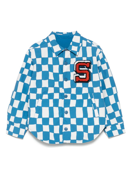  Stella Mccartney Kids Checkerboard Jacket - Blue 