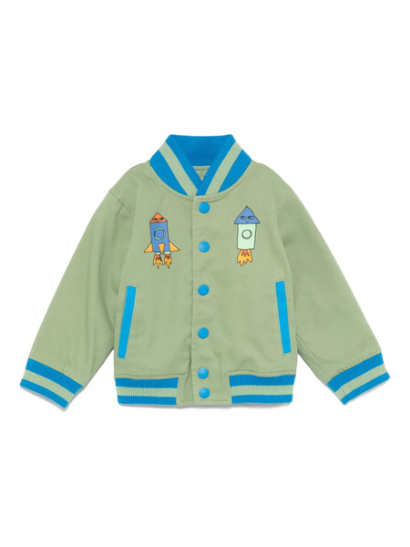  Stella Mccartney Kids Cosmic Bomber Jacket - Green 
