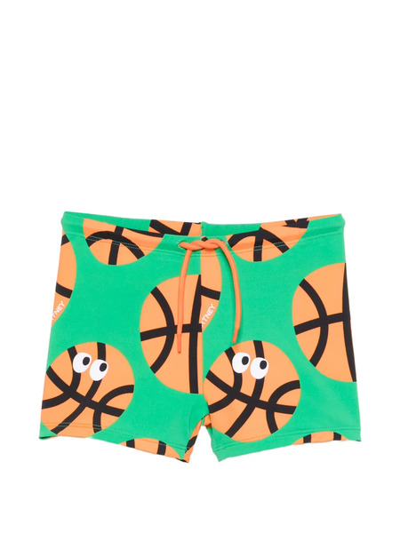 Stella Mccartney Kids Drawstring-fastening Swim Shorts - Green 