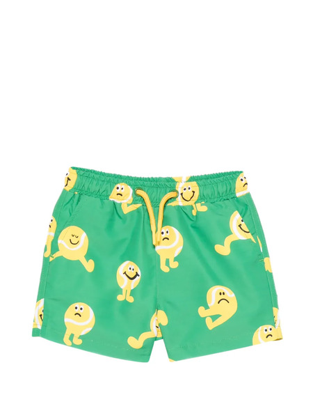  Stella Mccartney Kids Drawstring-fastening Swim Shorts - Green 
