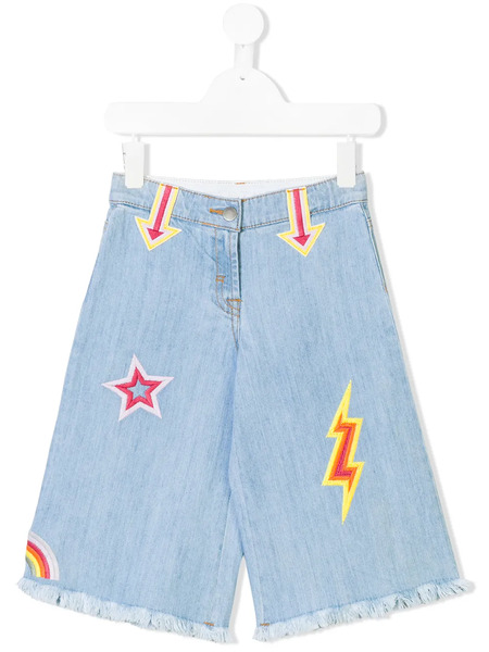  Stella Mccartney Kids Embroidered Jeans - Blue 
