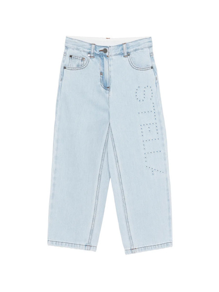  Stella Mccartney Kids Eyelet Jeans - Blue 