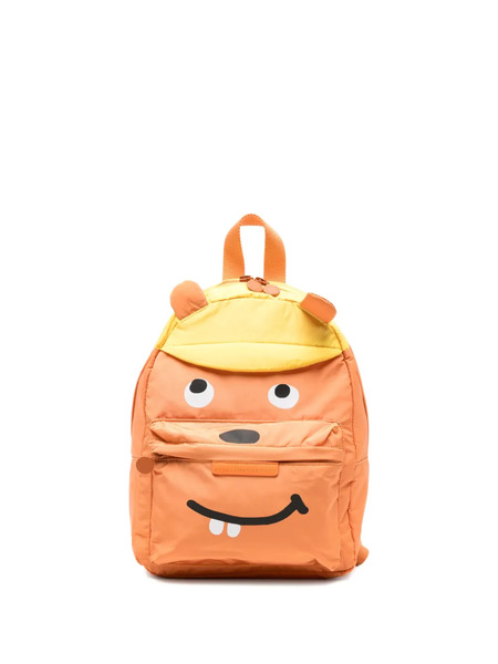 Stella Mccartney Kids Face-detail Backpack - Orange 