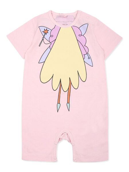  Stella Mccartney Kids Fairy-print Romper - Pink 
