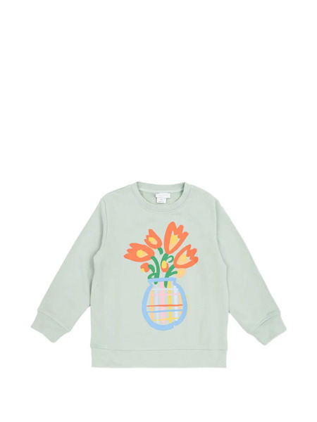  Stella Mccartney Kids Flora-detail Sweatshirt - Green 