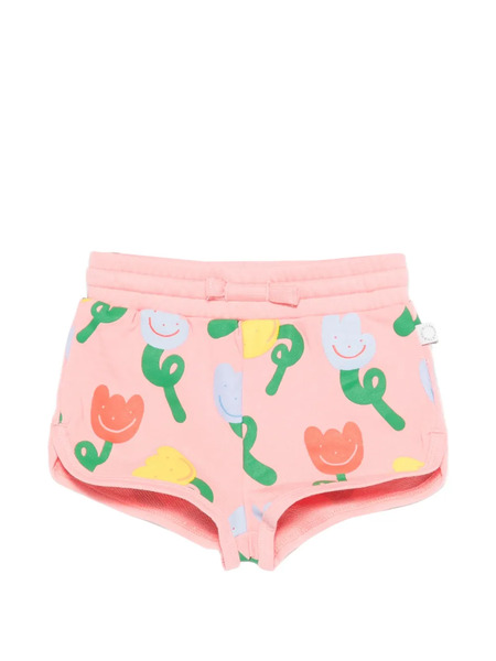  Stella Mccartney Kids Floral-print Shorts - Pink 