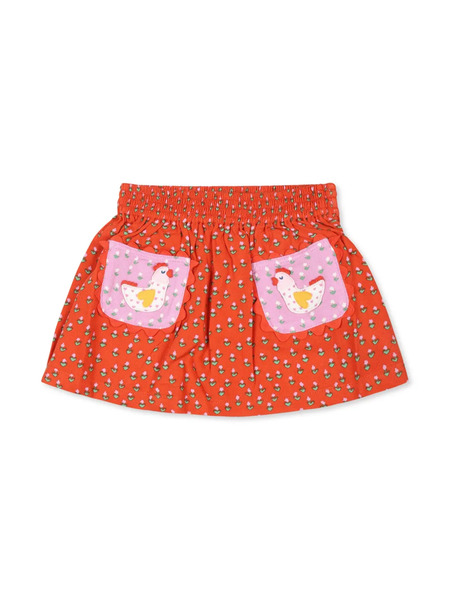  Stella Mccartney Kids Floral-print Skirt - Red 