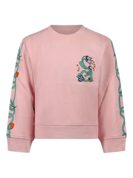  Stella Mccartney Kids Floral-print Sweatshirt - Pink 