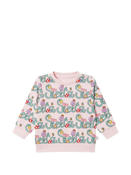  Stella Mccartney Kids Floral Print Sweatshirt - Pink 