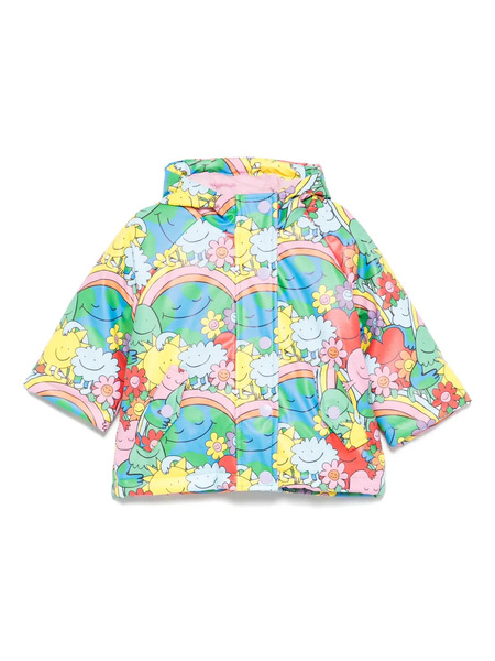  Stella Mccartney Kids Graphic-print Raincoat - Blue 