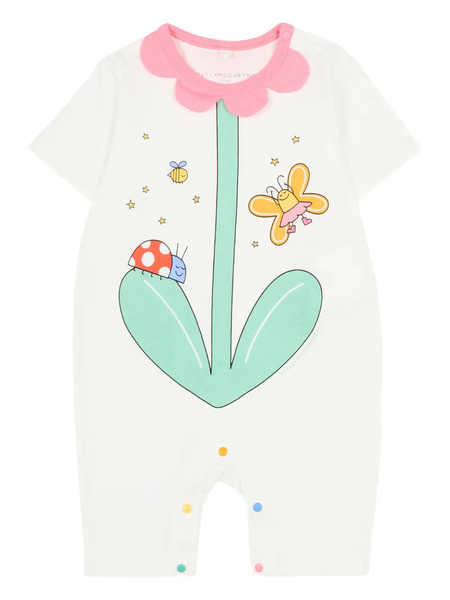  Stella Mccartney Kids Graphic-print Romper - White 