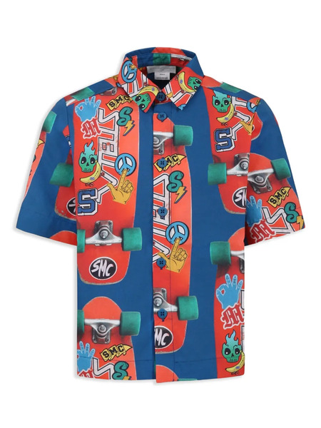  Stella Mccartney Kids Graphic-print Shirt - Blue 