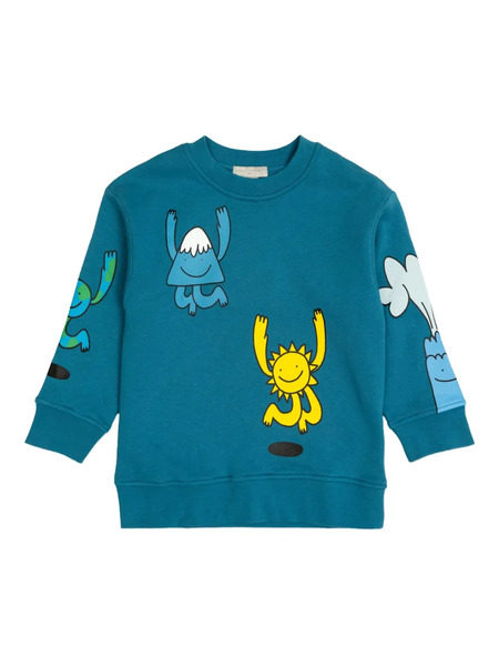  Stella Mccartney Kids Graphic-print Sweatshirt - Blue 