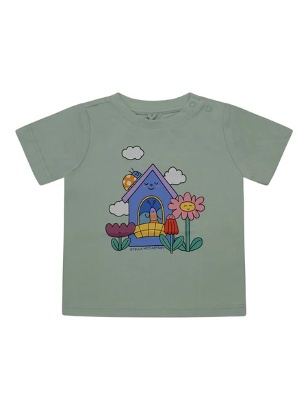  Stella Mccartney Kids Graphic Print T-shirt - Green 