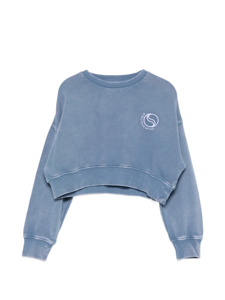  Stella Mccartney Kids Logo Crew-neck Sweatshirt - Blue 