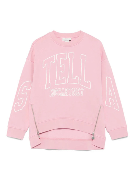  Stella Mccartney Kids Logo-embroidery Sweatshirt - Pink 